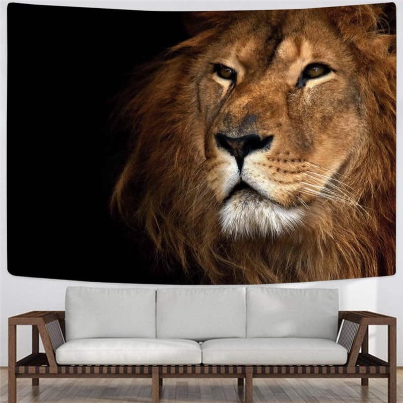 
Lion Tapiz Animal Tapestries Anime Rug Wall Harajuku Home Tapestrys Street Wall Tapestry
                