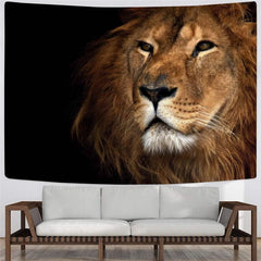 Lion Tapiz Animal Tapestries Anime Rug Wall Harajuku Home Tapestrys Street Wall Tapestry