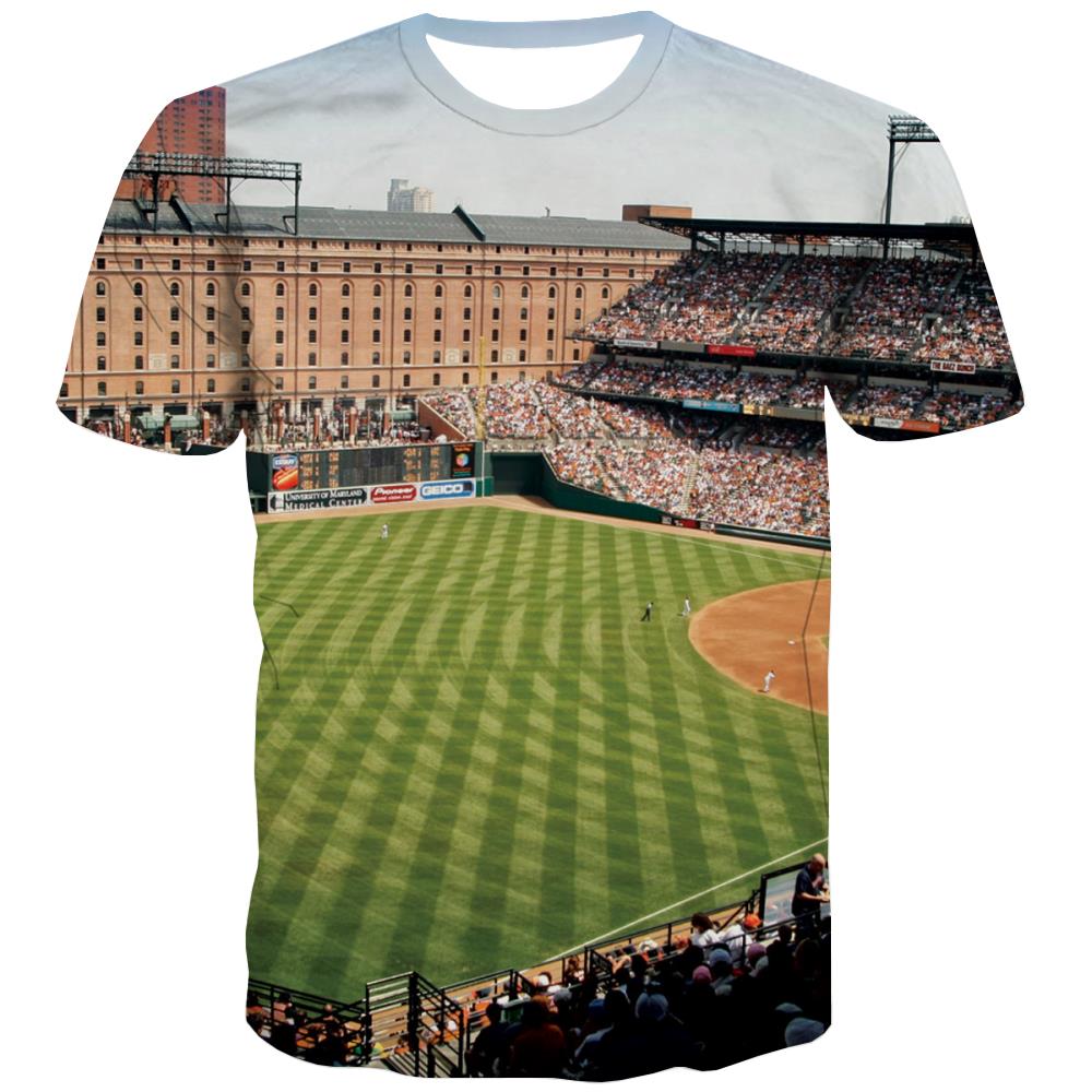 
Baseball T shirts Men Stadium Shirt Print Game Tshirts Novelty White T-shirts Graphic
                