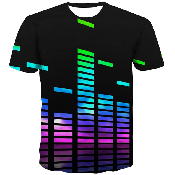 Music T-shirt Men Instrument T-shirts Graphic Retro Tshirt Anime Electronic Tshirts Novelty