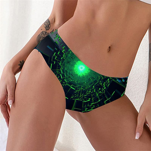 Dizziness Panties Women Green Underwear Technology Seamless Art Lingerie Female