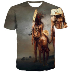 Indians T-shirt Men Grassland Tshirt Anime Sunset Tshirts Cool War Tshirts Novelty