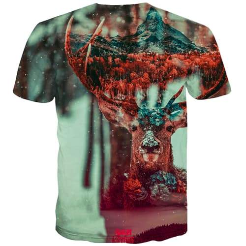 
Elk T shirts Men Animal Tshirt Anime Christmas T shirts Funny Colorful Tshirts Cool - KYKU
                