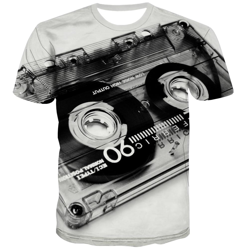 
Music T-shirt Men Instrument Tshirts Cool Retro Tshirt Anime Electronic Shirt Print
                