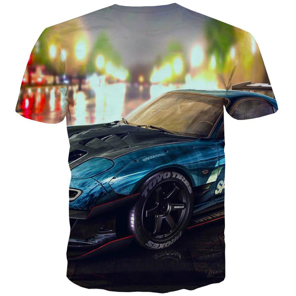
Racing Car T shirts Men Metal T-shirts 3d City Tshirt Printed Gray Tshirts Casual Retro Tshirts Cool
                