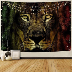 Lion Tapestry Animal Tapestries Anime Tenture Mandala Ferocious Wall Tapestry Harajuku Home Tapestrys