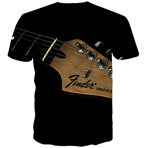 
Guitar T shirts Men Music Tshirt Printed Wooden T-shirts Graphic Metal Shirt Print
                