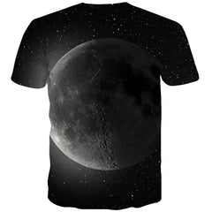 Galaxy T-shirt Men Space T shirts Funny Universe Shirt Print Black Tshirts Novelty