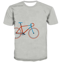 Bicycle T-shirt Men Metal Tshirts Casual City Tshirt Anime Psychedelic T-shirts Graphic