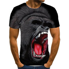 Orangutan T shirt Men Animal Tshirts Casual Hip Hop Tshirt Printed Short Sleeve