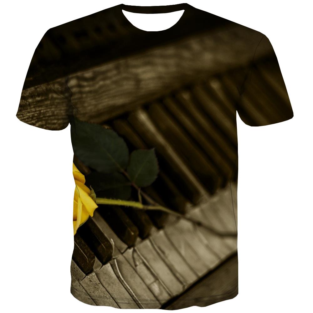 
Music T shirts Men Instrument T-shirts Graphic Retro Shirt Print Electronic Tshirt Anime
                