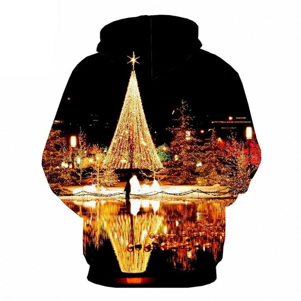 
New Year Sweatshirts men Christmas Hoody Anime City 3d Printed Colorful Hoodie Print
                