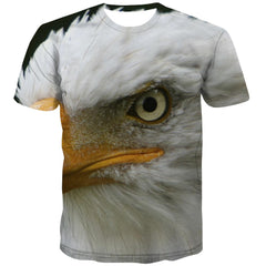 USA T-shirt Men Animal Tshirt Anime Raptor T-shirts 3d Fly Shirt Print Eagle Tshirt Printed