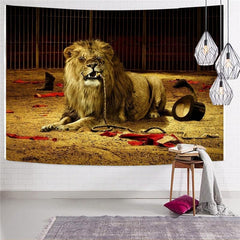 Lion Tapestry Animal Rug Wall Anime Wall Tapestry Hip Hop Tapestries Rock Tenture Mandala