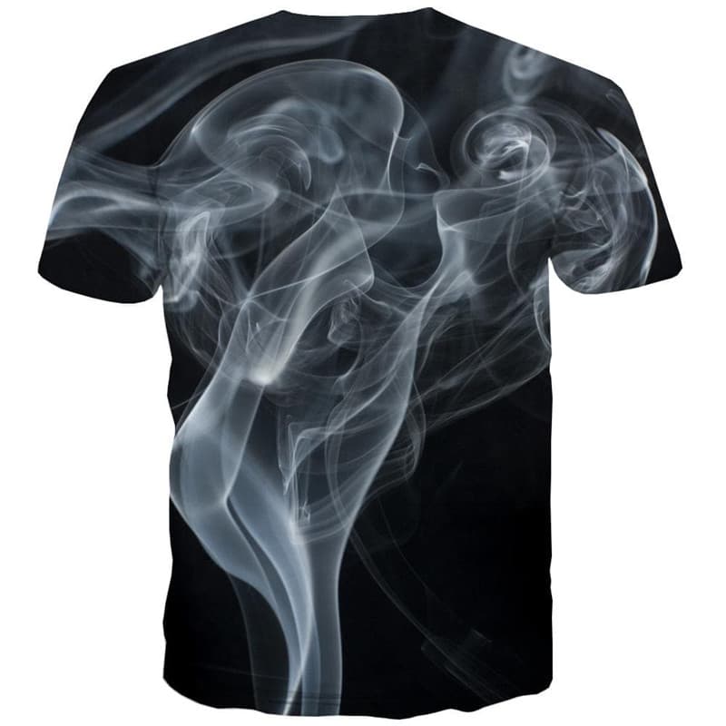 
Smoke T-shirt Men Abstract Anime Clothes Psychedelic Tshirts Casual Black T-shirts 3d
                