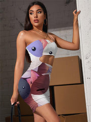 Cat Dresses Women Animal Bodycon Dress Lovely 3d Print Home Vestido Sexy Lovely Pleating