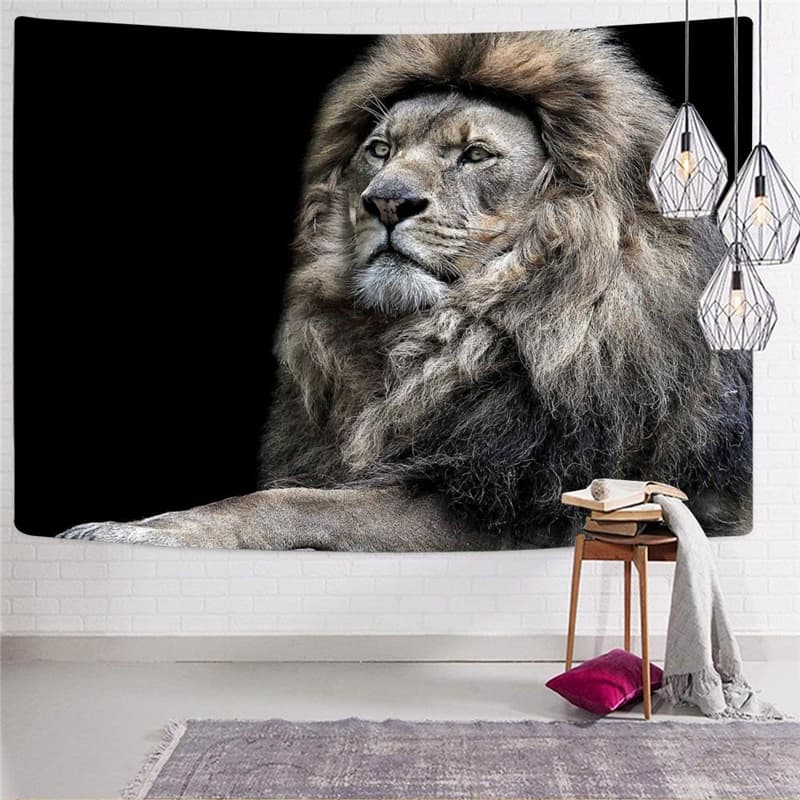 
Lion Tapestry Animal Tenture Mandala Anime Home Tapestrys Harajuku Wall Tapestry Lively Tapestries
                