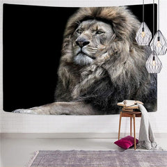 Lion Tapestry Animal Tenture Mandala Anime Home Tapestrys Harajuku Wall Tapestry Lively Tapestries