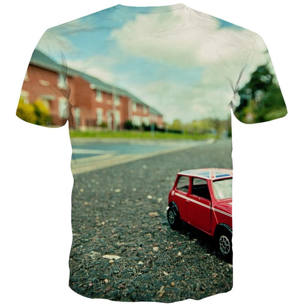 
Racing Car T shirts Men Metal Tshirt Anime City Tshirt Printed Gray T-shirts Graphic Retro T shirts Funny
                