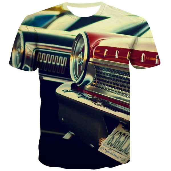 Racing Car T shirts Men Metal Shirt Print City T shirts Funny Gray Tshirt Printed Retro Tshirts Casual