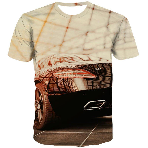 Racing Car T shirts Men Metal Tshirts Novelty City T-shirts Graphic Gray Tshirt Printed Retro Shirt Print