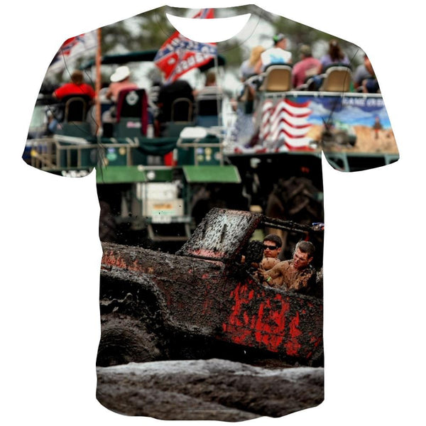 Jeep T shirts Men Offroad Tshirts Cool car T-shirts 3d Short Sleeve Hip hop - KYKU