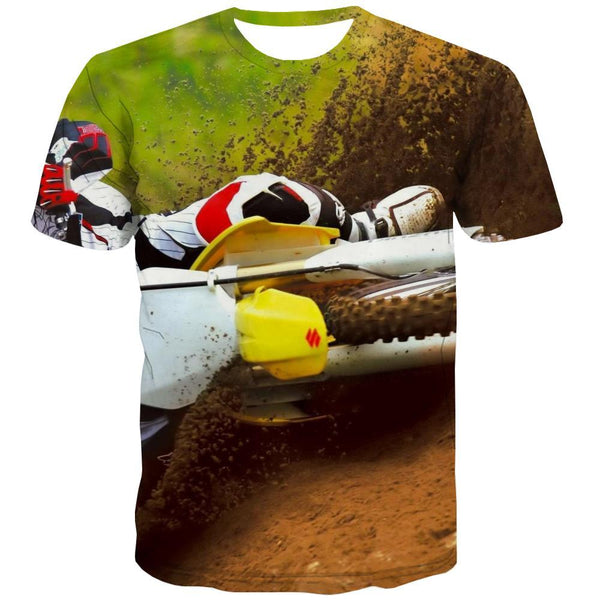 Motocross T-shirt Men motorcycle T-shirts 3d Offroad Tshirts Cool Short Sleeve - KYKU