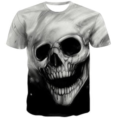 Skull T-shirt Men Hip Hop Anime Clothes Skeleton T-shirts 3d Harajuku Tshirt Printed