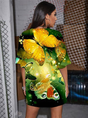 Butterfly T Shirt Women Animal Gothic Colorful Tshirt Printed Harajuku Punk Rock