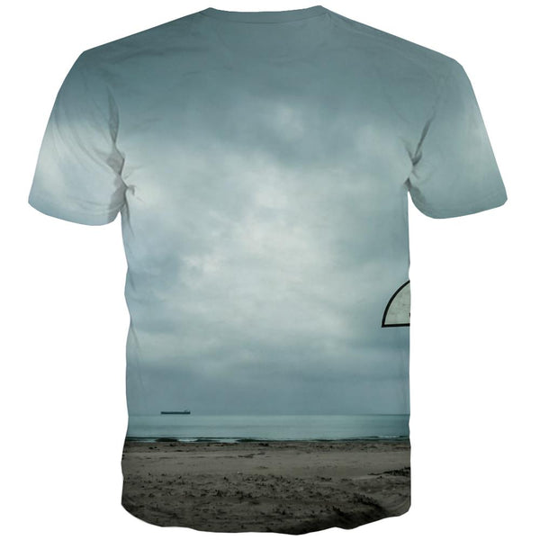 
Basketball T-shirt Men Night View Tshirts Cool Galaxy Tshirts Novelty City T-shirts 3d
                
