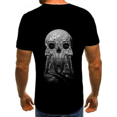 Astronaut T-shirt Men Space Anime Clothes Universe Shirt Print Black Tshirt Printed