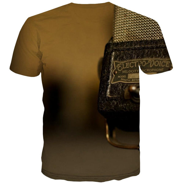 
Music T-shirt Men Instrument Shirt Print Retro Tshirts Cool Electronic Tshirts Novelty
                