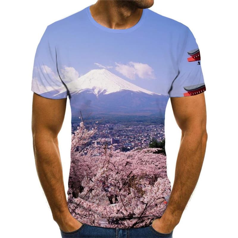 
Waves T-shirt Men Sail Anime Clothes Surf Funny T shirts Ocean Shirt Print
                