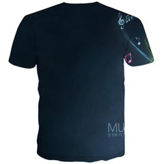 Music T shirts Men Instrument Tshirts Cool Retro Tshirt Printed Electronic Tshirts Novelty