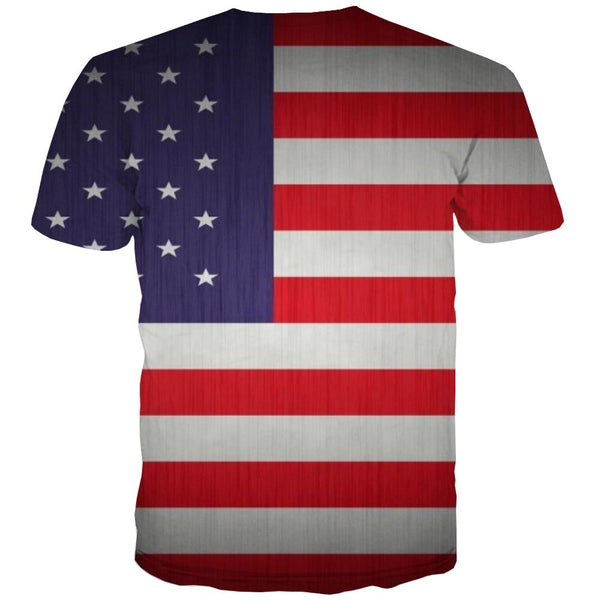 
USA T-shirt Men Flag Tshirt Printed Statue T-shirts Graphic Country Tshirts Cool
                