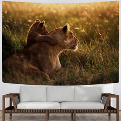 Lion Tapestry Animal Rug Wall Anime Tenture Mandala Lovely Home Tapestrys Street Tapestries