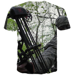 Hunting T-shirt Men Jungle Tshirts Casual Deer Tshirts Cool Shooter T shirts Funny Camouflage Tshirt Anime