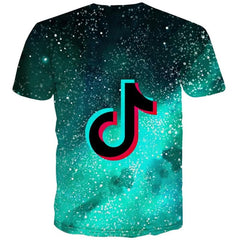Music T-shirt Men Galaxy Tshirt Printed Party T-shirts 3d Douyin Anime Clothes