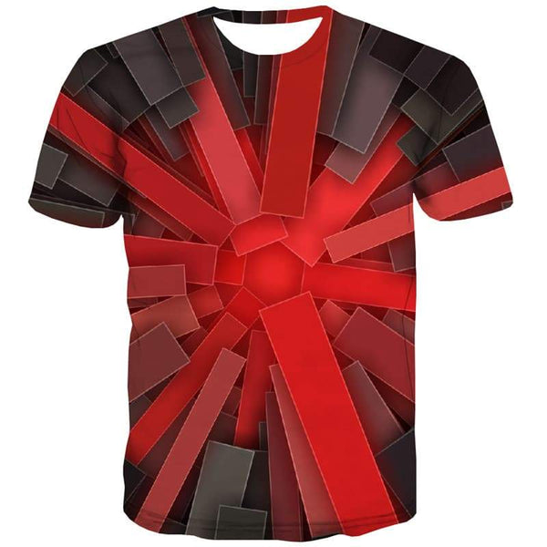 Psychedelic T shirts Men Dizziness T-shirts Graphic Abstract Tshirts Novelty Harajuku Tshirts Casual Square Tshirts Cool - KYKU