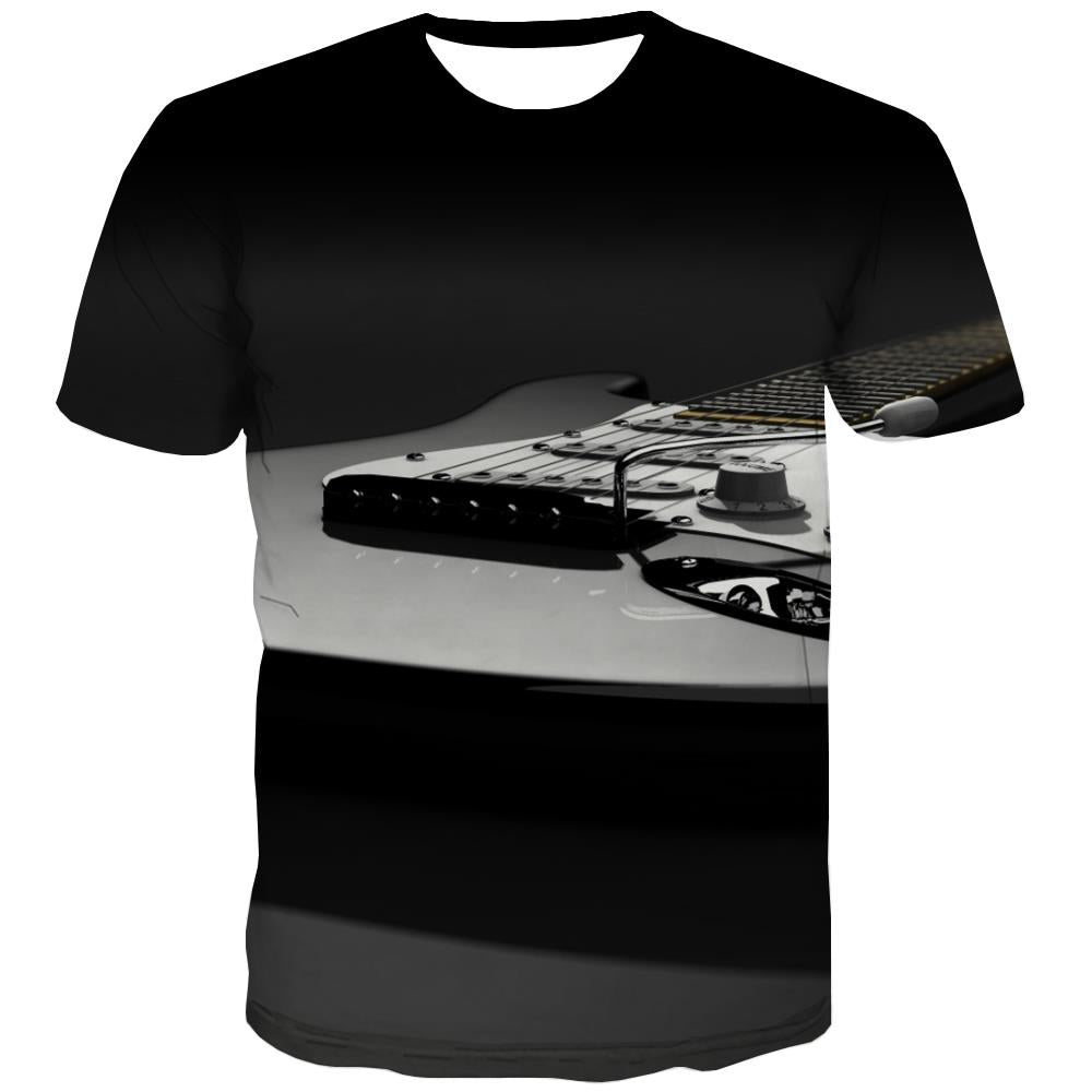 
Guitar T-shirt Men Music Tshirt Printed Wooden T-shirts Graphic Metal T-shirts 3d
                