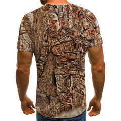 Animal T-shirt Men Landscape T-shirts 3d Tree Shirt Print Harajuku Tshirts Casual