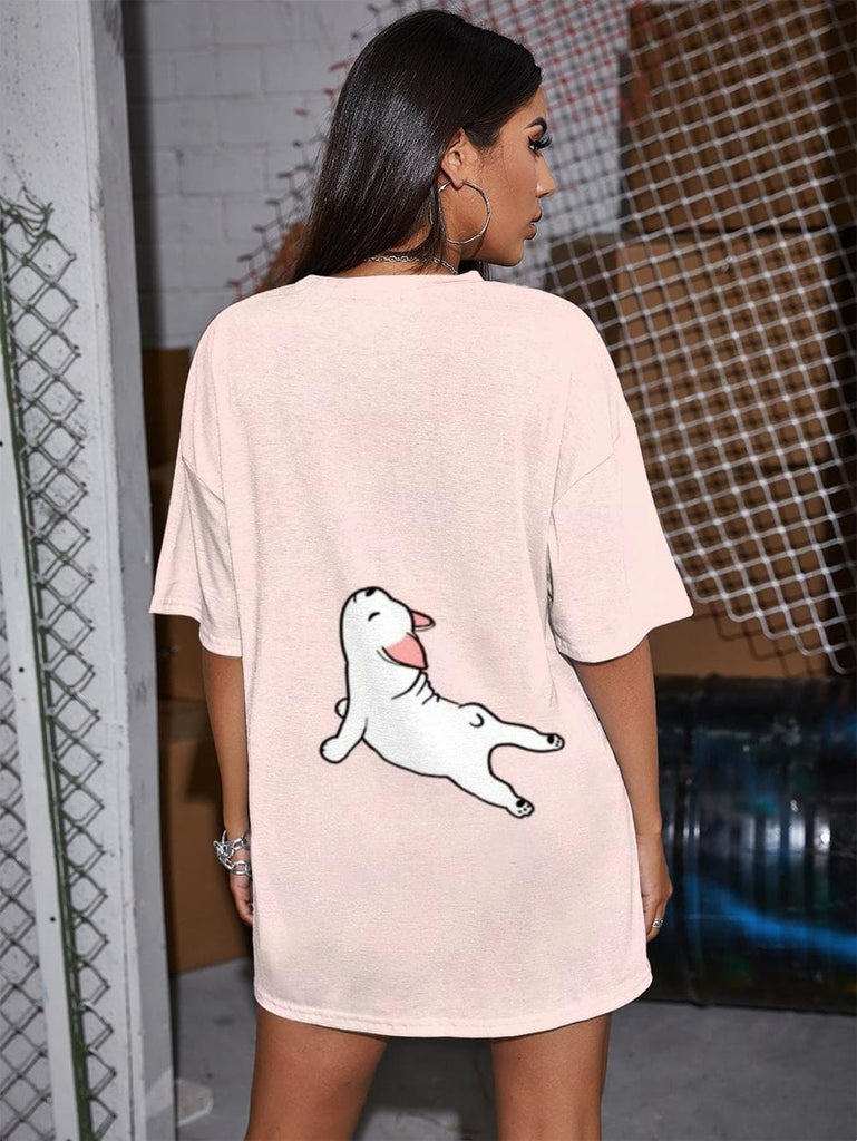 
Animal T Shirt Women Dog Tshirt Printed Lovely Funny T shirts Harajuku Punk Rock
                