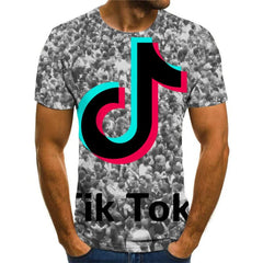 Douyin T shirt Men Music Funny T shirts Party Tshirts Casual Hip Hop Tshirt Printed