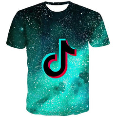 Music T-shirt Men Galaxy Tshirt Printed Party T-shirts 3d Douyin Anime Clothes