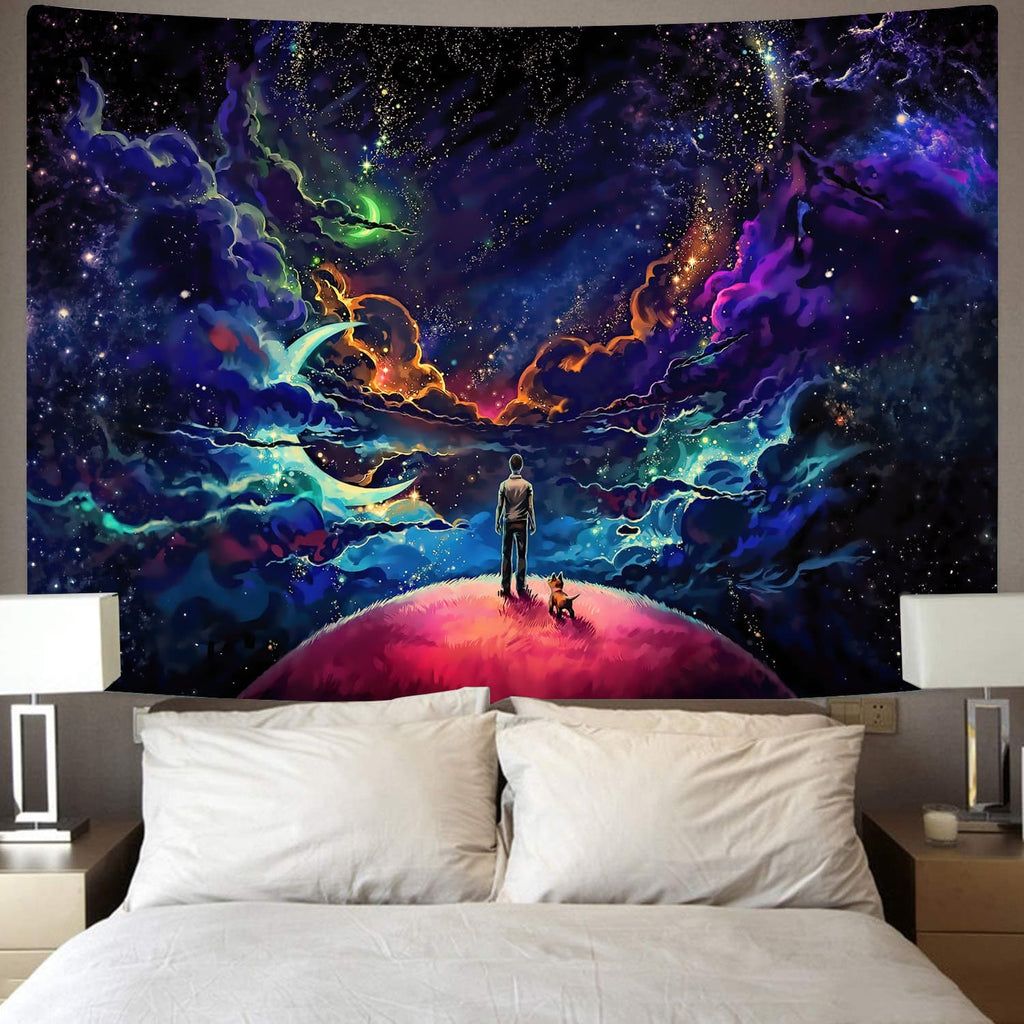 
fantasy Tapiz space Tenture Mandala Galaxy Wall Tapestry Psychedelic Rug Wall Fantasy Home Tapestrys moon Tapestries Glow undefined Starry sky undefined star undefined
                