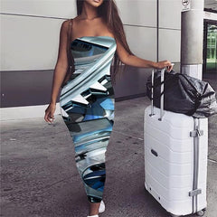 Metal Dress Women Engine Party Gear Vestido Sexy Punk Rock Bodycon Dress