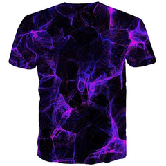 Abstract T-shirt Men Psychedelic Shirt Print Smoke Tshirt Printed Purple Funny T shirts