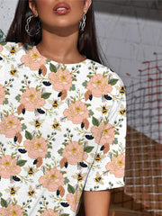 Bee T Shirt Women Flower Shirt Print Animal T-shirts 3d Harajuku Tshirt Printed