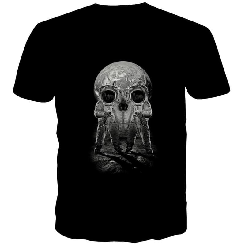 
Astronaut T-shirt Men Space Anime Clothes Universe Shirt Print Black Tshirt Printed
                