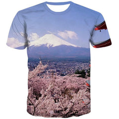 Waves T-shirt Men Sail Anime Clothes Surf Funny T shirts Ocean Shirt Print